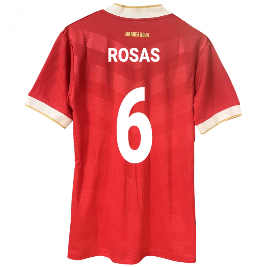 Niño Camiseta Panamá Meredith Rosas #6 Rojo 1ª Equipación 24-26 La Camisa México