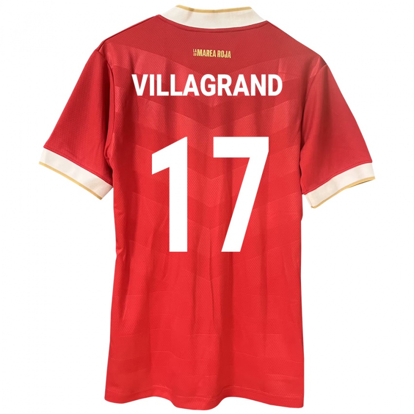 Niño Camiseta Panamá Gabriela Villagrand #17 Rojo 1ª Equipación 24-26 La Camisa México