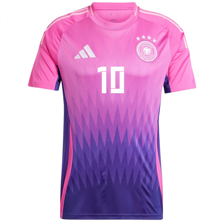 Niño Camiseta Alemania Serge Gnabry #10 Rosado Morado 2ª Equipación 24-26 La Camisa México