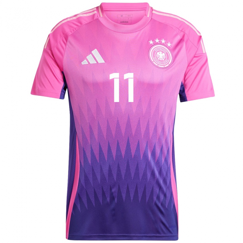 Niño Camiseta Alemania Alexandra Popp #11 Rosado Morado 2ª Equipación 24-26 La Camisa México