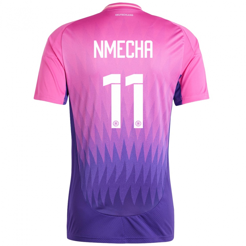 Niño Camiseta Alemania Lukas Nmecha #11 Rosado Morado 2ª Equipación 24-26 La Camisa México