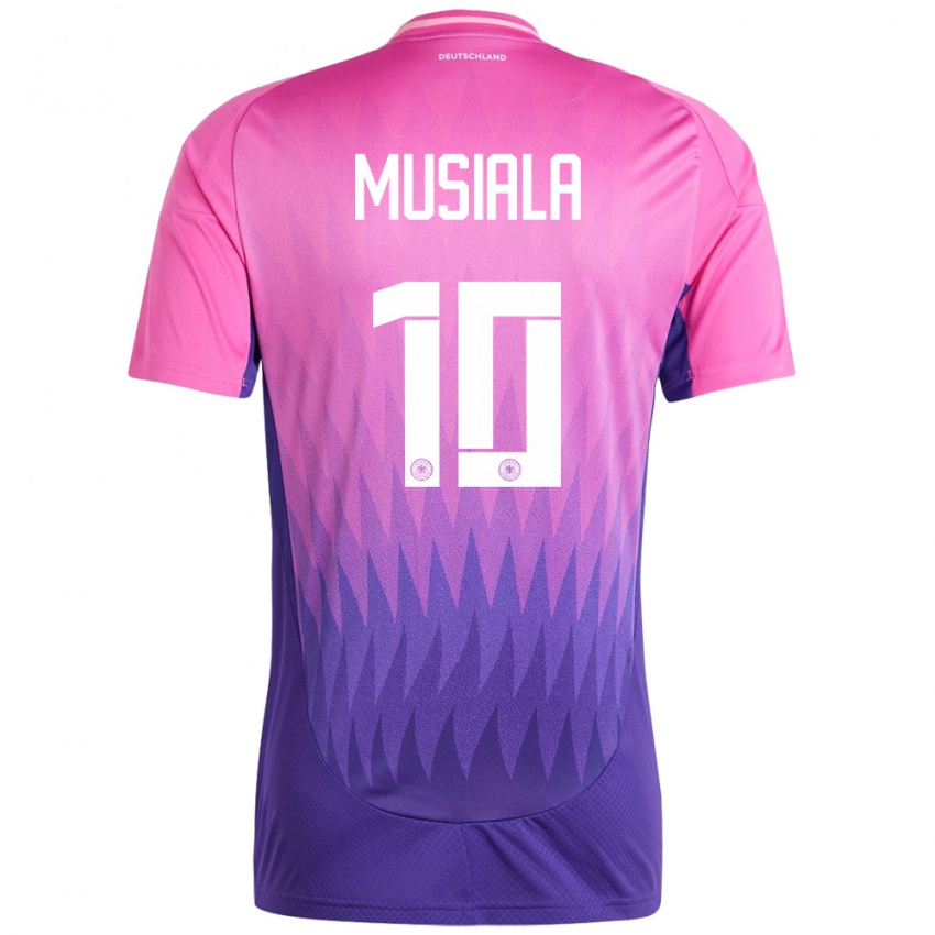 Niño Camiseta Alemania Jamal Musiala #10 Rosado Morado 2ª Equipación 24-26 La Camisa México