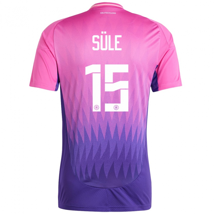 Niño Camiseta Alemania Niklas Sule #15 Rosado Morado 2ª Equipación 24-26 La Camisa México