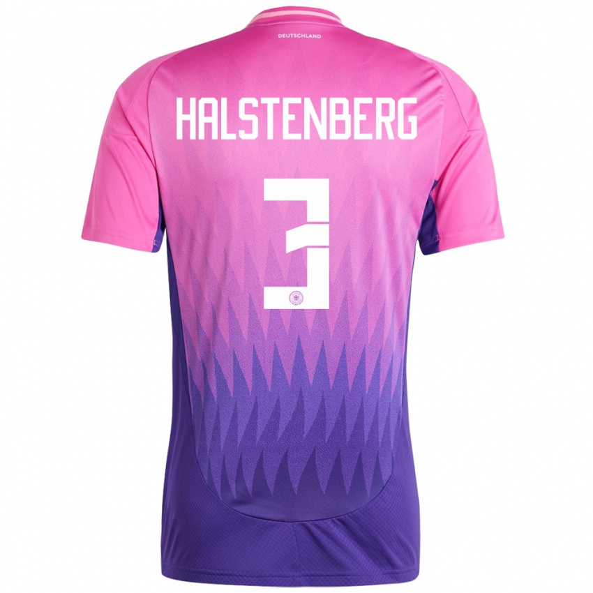 Niño Camiseta Alemania Marcel Halstenberg #3 Rosado Morado 2ª Equipación 24-26 La Camisa México