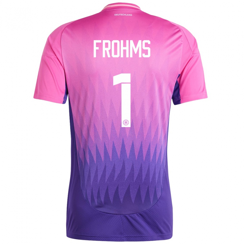 Niño Camiseta Alemania Merle Frohms #1 Rosado Morado 2ª Equipación 24-26 La Camisa México