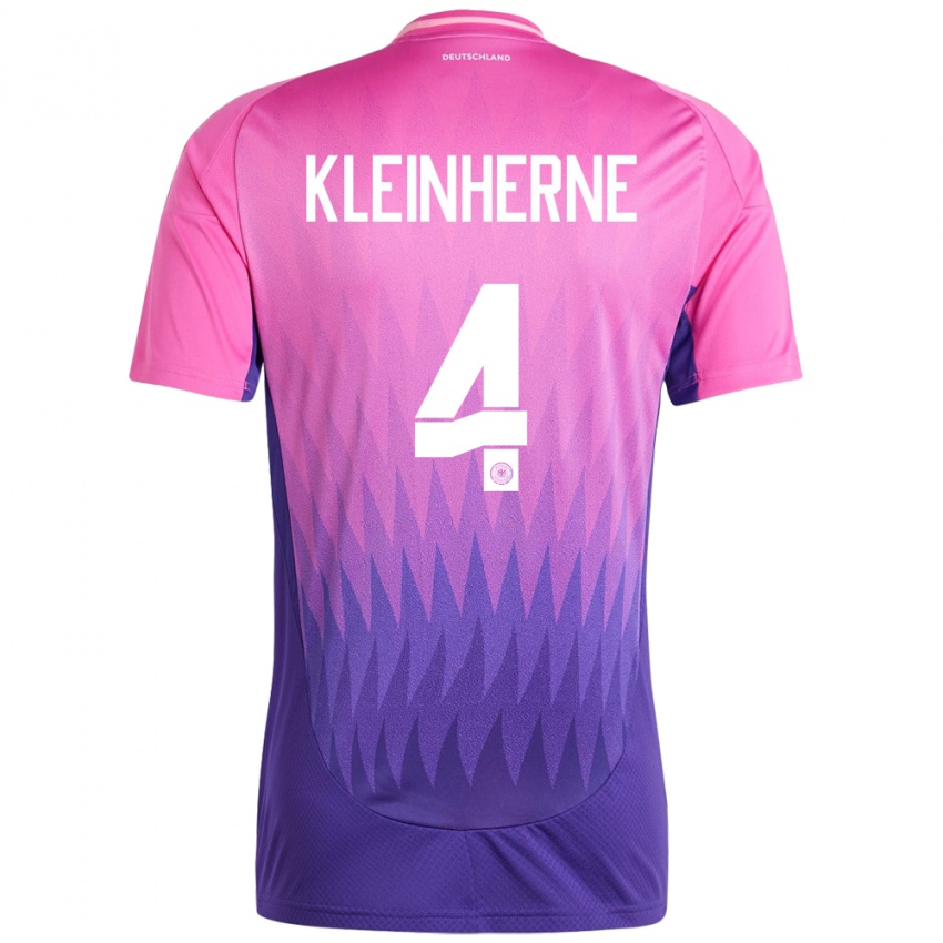 Niño Camiseta Alemania Sophia Kleinherne #4 Rosado Morado 2ª Equipación 24-26 La Camisa México