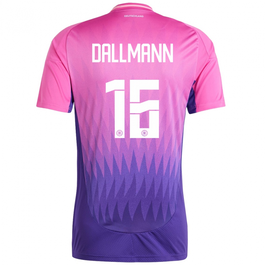 Niño Camiseta Alemania Linda Dallmann #16 Rosado Morado 2ª Equipación 24-26 La Camisa México