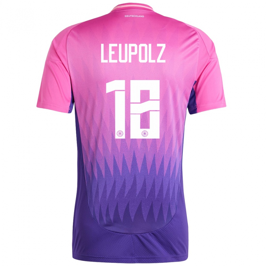 Niño Camiseta Alemania Melanie Leupolz #18 Rosado Morado 2ª Equipación 24-26 La Camisa México