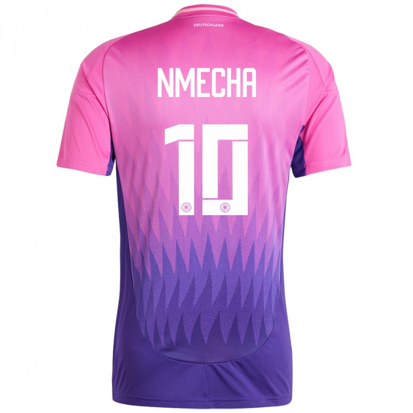 Niño Camiseta Alemania Felix Nmecha #10 Rosado Morado 2ª Equipación 24-26 La Camisa México