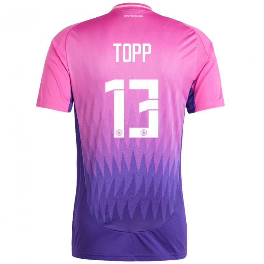 Niño Camiseta Alemania Keke Topp #13 Rosado Morado 2ª Equipación 24-26 La Camisa México