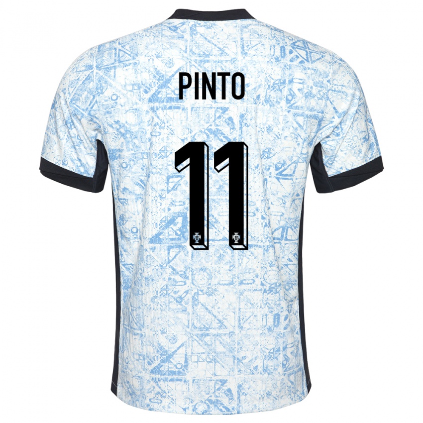 Niño Camiseta Portugal Tatiana Pinto #11 Crema Azul 2ª Equipación 24-26 La Camisa México