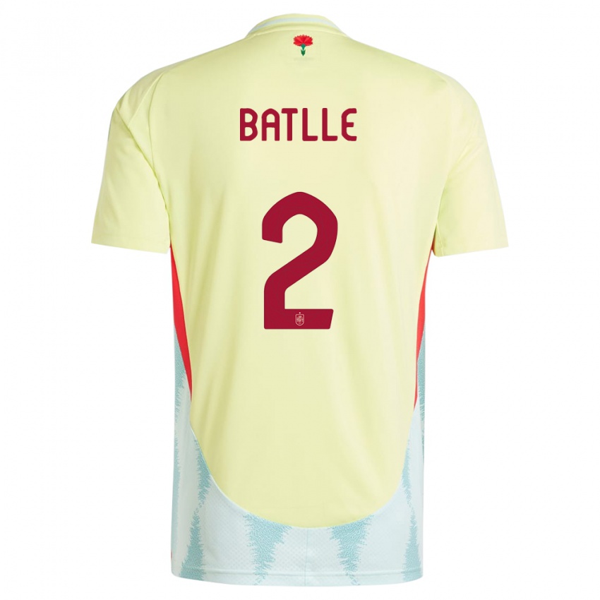 Niño Camiseta España Ona Batlle #2 Amarillo 2ª Equipación 24-26 La Camisa México