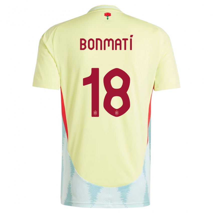 Niño Camiseta España Aitana Bonmati #18 Amarillo 2ª Equipación 24-26 La Camisa México