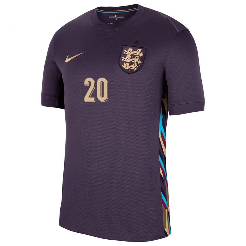 Niño Camiseta Inglaterra Demi Stokes #20 Pasa Oscura 2ª Equipación 24-26 La Camisa México