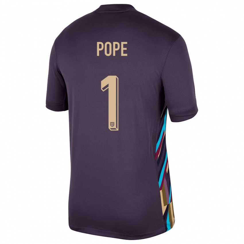 Niño Camiseta Inglaterra Nick Pope #1 Pasa Oscura 2ª Equipación 24-26 La Camisa México