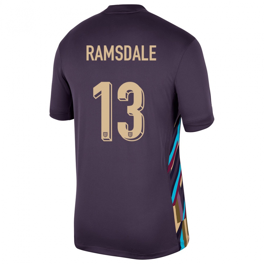 Niño Camiseta Inglaterra Aaron Ramsdale #13 Pasa Oscura 2ª Equipación 24-26 La Camisa México