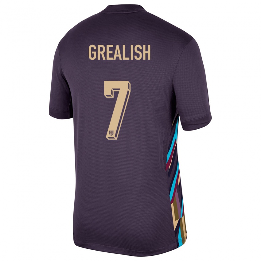 Niño Camiseta Inglaterra Jack Grealish #7 Pasa Oscura 2ª Equipación 24-26 La Camisa México