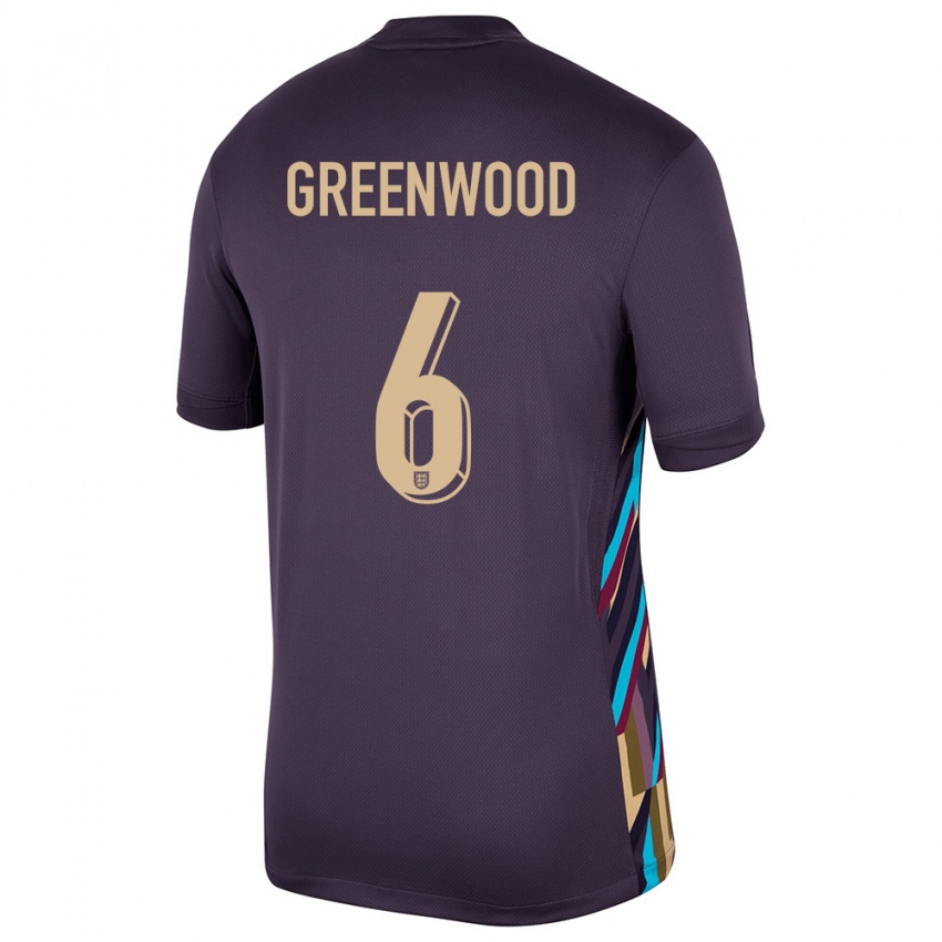 Niño Camiseta Inglaterra Alex Greenwood #6 Pasa Oscura 2ª Equipación 24-26 La Camisa México