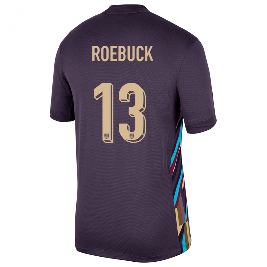 Niño Camiseta Inglaterra Ellie Roebuck #13 Pasa Oscura 2ª Equipación 24-26 La Camisa México