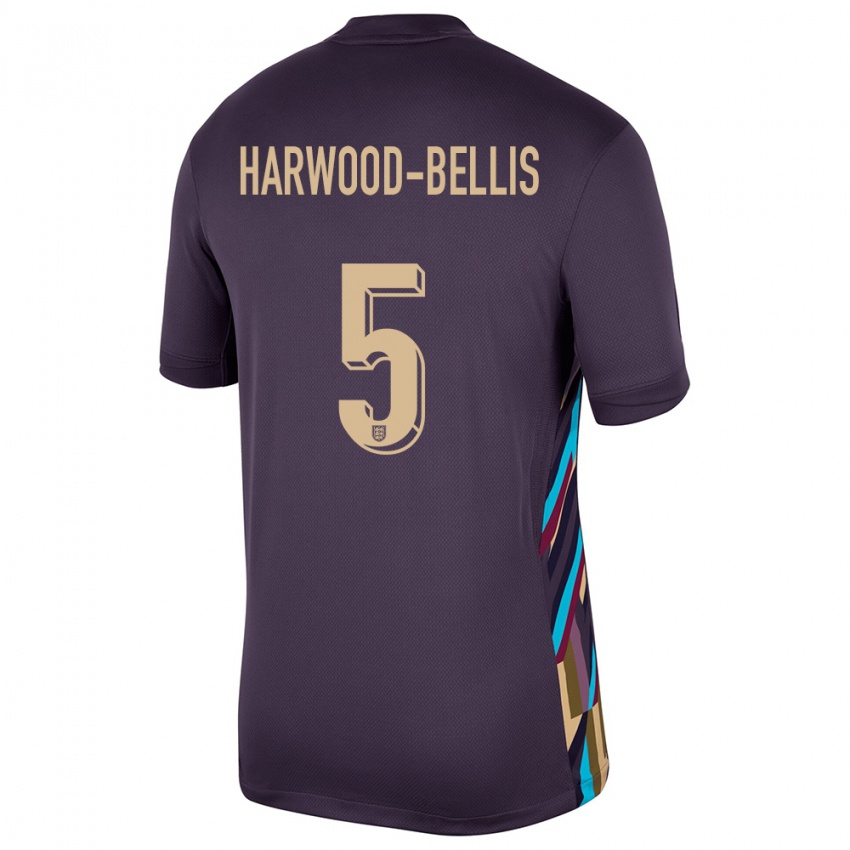 Niño Camiseta Inglaterra Taylor Harwood Bellis #5 Pasa Oscura 2ª Equipación 24-26 La Camisa México