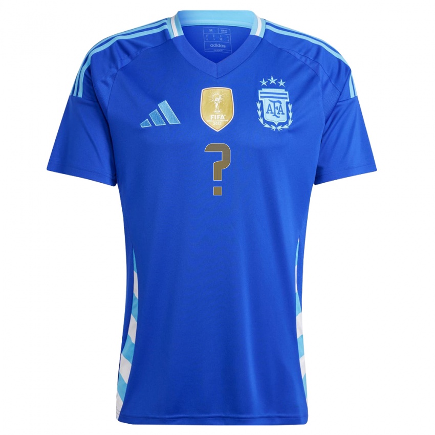 Niño Camiseta Argentina Su Nombre #0 Azul 2ª Equipación 24-26 La Camisa México