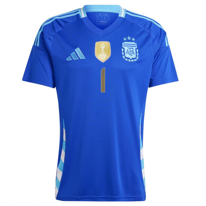 Niño Camiseta Argentina Federico Gomes Gerth #1 Azul 2ª Equipación 24-26 La Camisa México