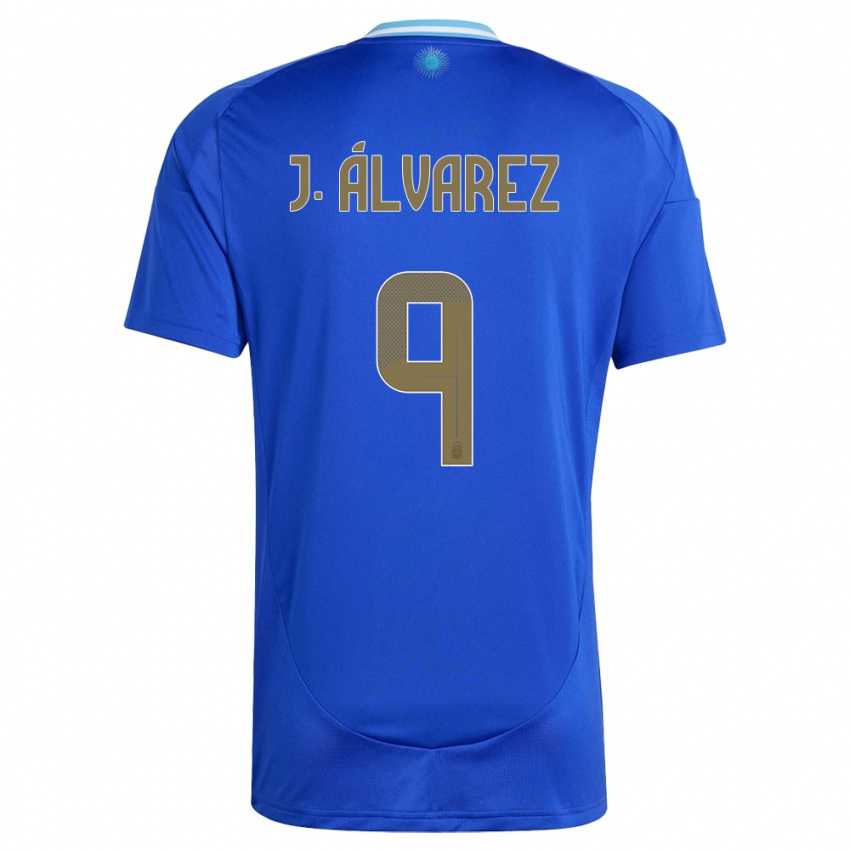 Niño Camiseta Argentina Julian Alvarez #9 Azul 2ª Equipación 24-26 La Camisa México