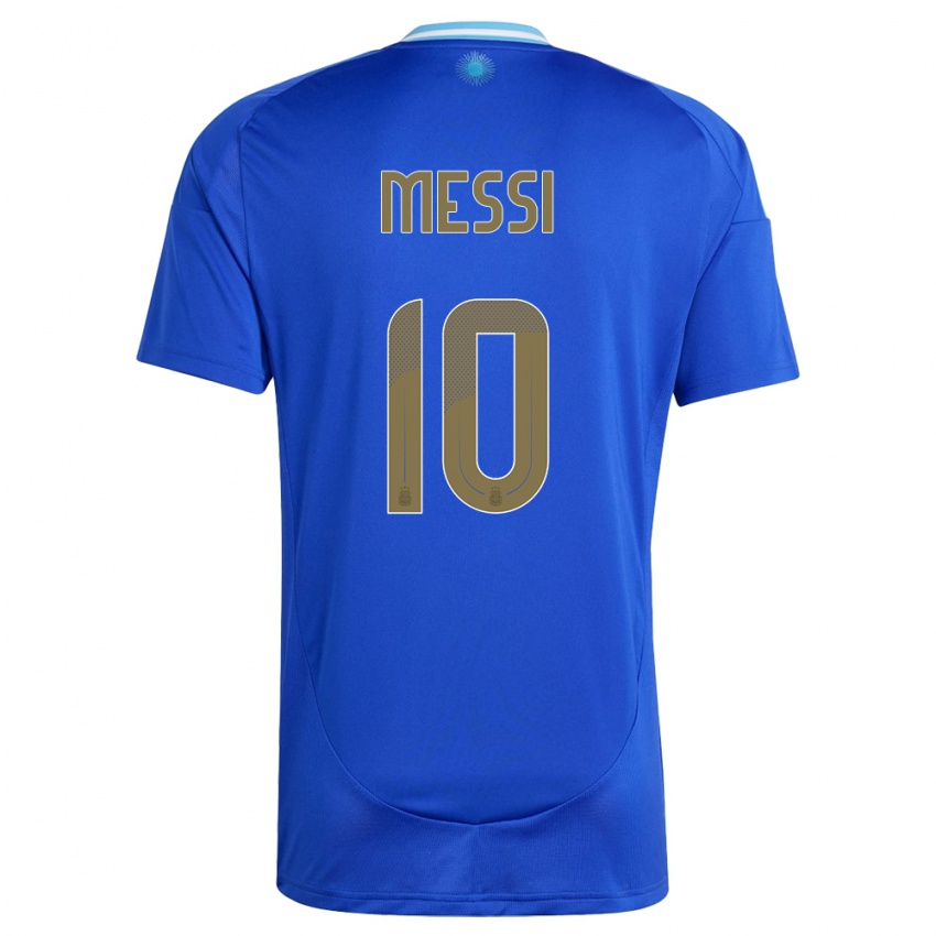 Niño Camiseta Argentina Lionel Messi #10 Azul 2ª Equipación 24-26 La Camisa México