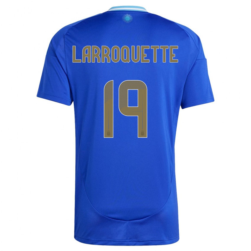 Niño Camiseta Argentina Mariana Larroquette #19 Azul 2ª Equipación 24-26 La Camisa México