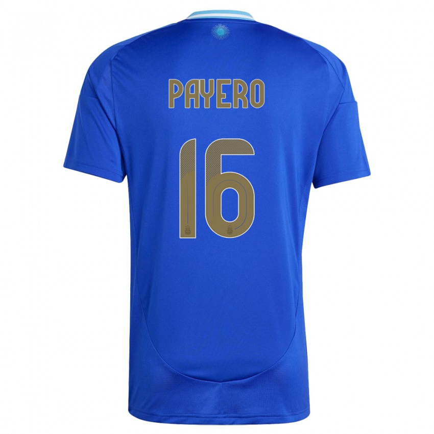 Niño Camiseta Argentina Martin Payero #16 Azul 2ª Equipación 24-26 La Camisa México