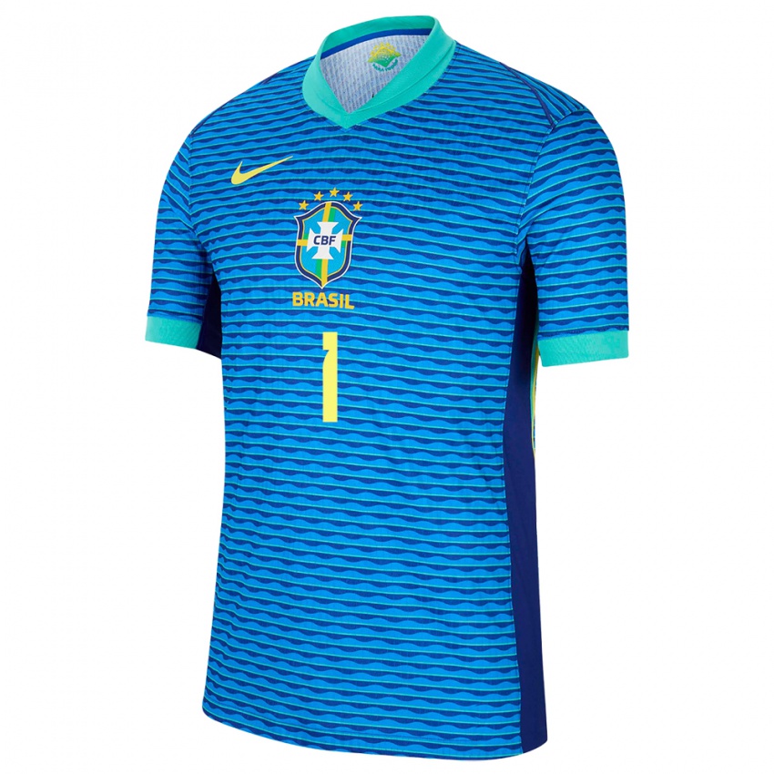 Niño Camiseta Brasil Luciana #1 Azul 2ª Equipación 24-26 La Camisa México