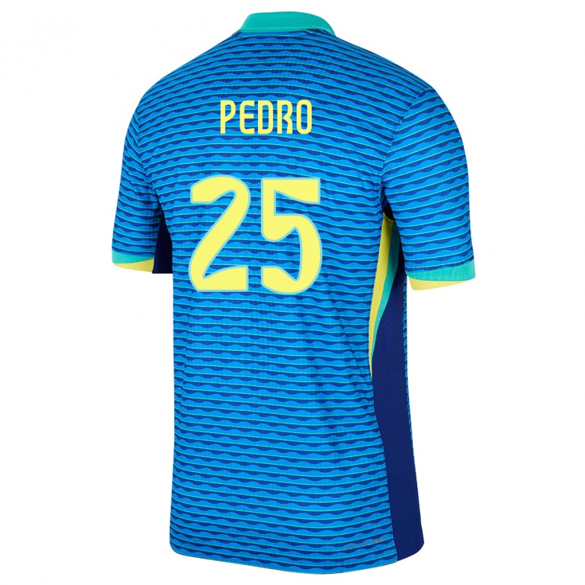 Niño Camiseta Brasil Pedro #25 Azul 2ª Equipación 24-26 La Camisa México