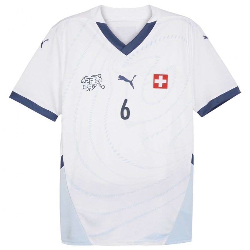 Niño Camiseta Suiza Mauricio Willimann #6 Blanco 2ª Equipación 24-26 La Camisa México