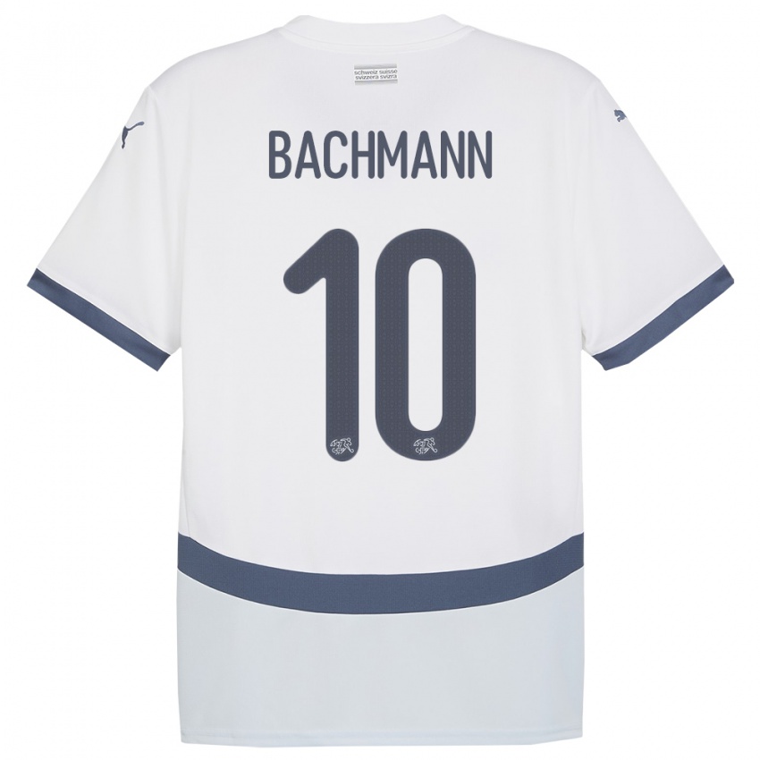 Niño Camiseta Suiza Ramona Bachmann #10 Blanco 2ª Equipación 24-26 La Camisa México