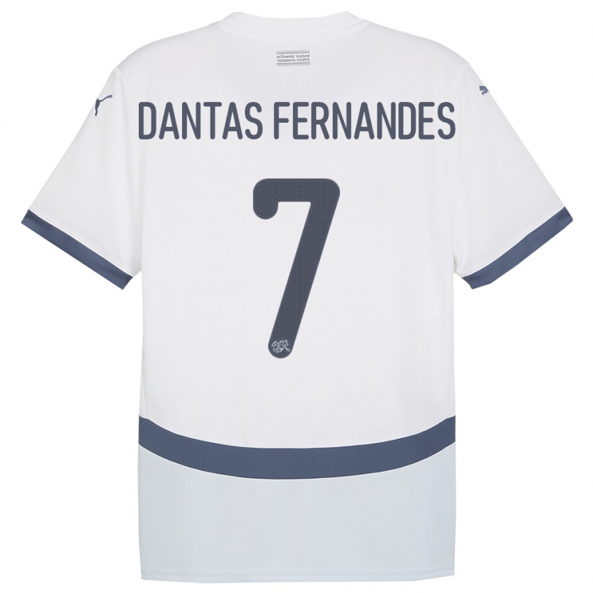 Niño Camiseta Suiza Ronaldo Dantas Fernandes #7 Blanco 2ª Equipación 24-26 La Camisa México