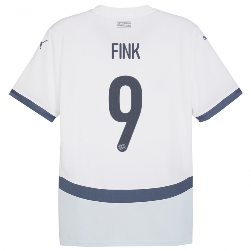 Niño Camiseta Suiza Bradley Fink #9 Blanco 2ª Equipación 24-26 La Camisa México