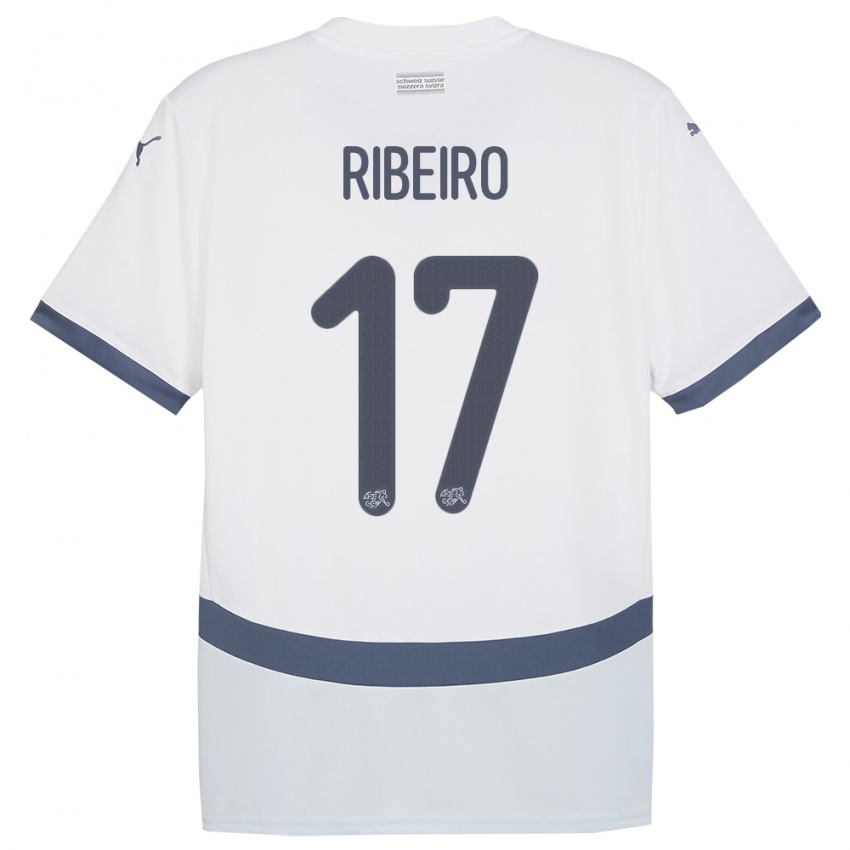 Niño Camiseta Suiza Joel Ribeiro #17 Blanco 2ª Equipación 24-26 La Camisa México