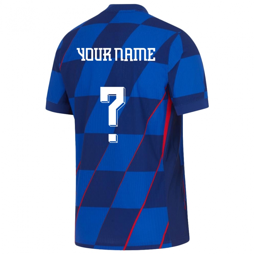 Niño Camiseta Croacia Su Nombre #0 Azul 2ª Equipación 24-26 La Camisa México