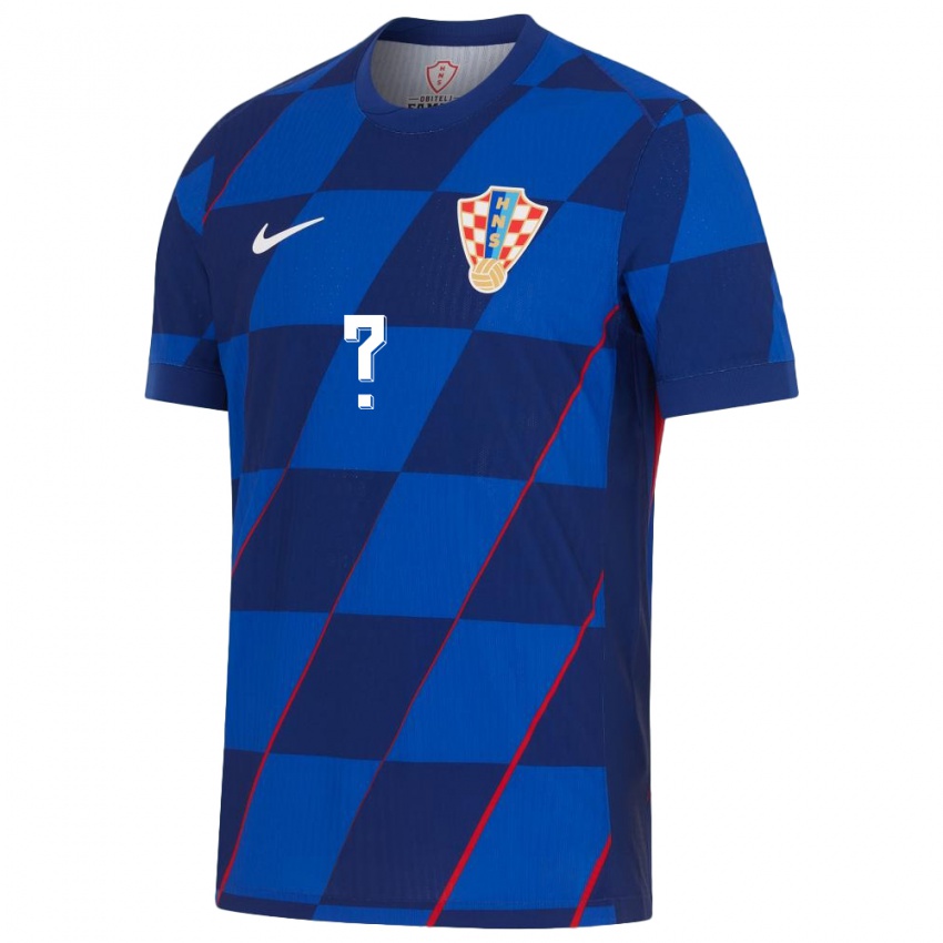 Niño Camiseta Croacia Su Nombre #0 Azul 2ª Equipación 24-26 La Camisa México