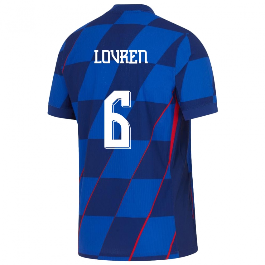 Niño Camiseta Croacia Dejan Lovren #6 Azul 2ª Equipación 24-26 La Camisa México