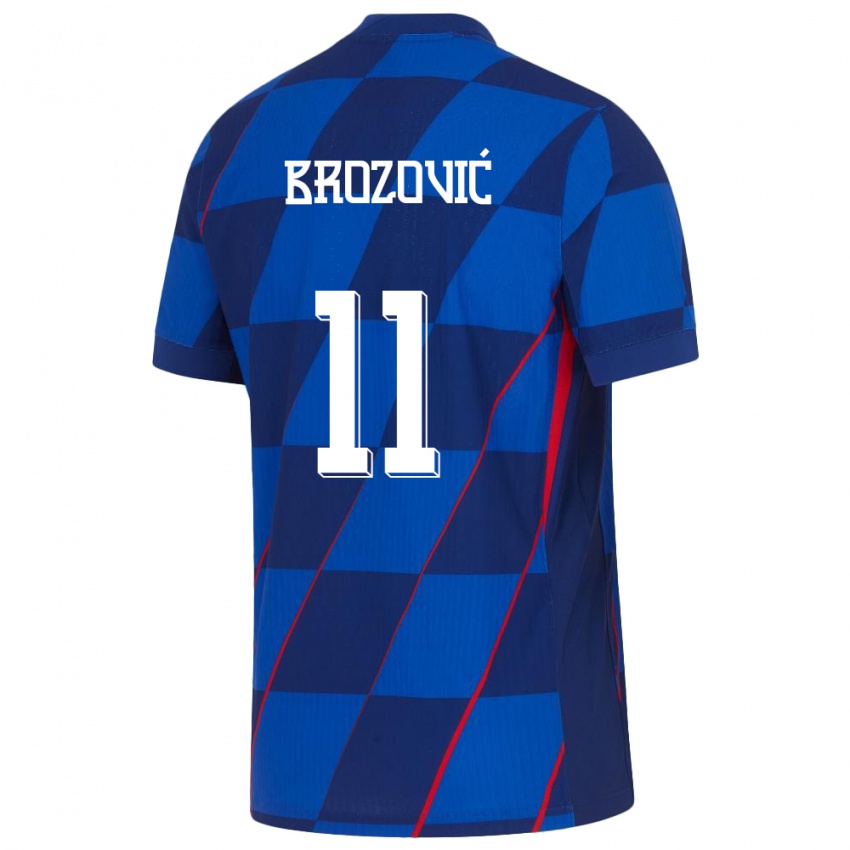 Niño Camiseta Croacia Marcelo Brozovic #11 Azul 2ª Equipación 24-26 La Camisa México