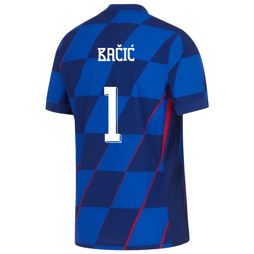 Niño Camiseta Croacia Doris Bacic #1 Azul 2ª Equipación 24-26 La Camisa México