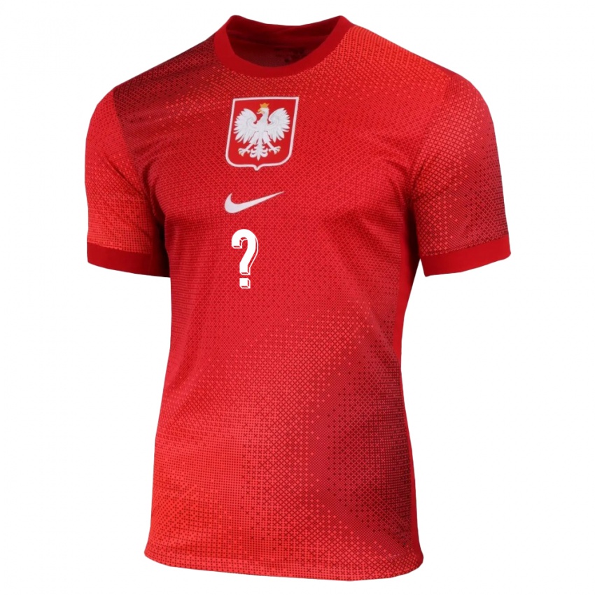 Niño Camiseta Polonia Su Nombre #0 Rojo 2ª Equipación 24-26 La Camisa México