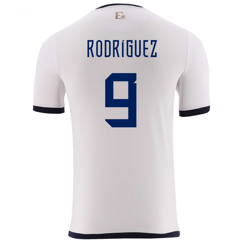 Niño Camiseta Ecuador Ingrid Rodriguez #9 Blanco 2ª Equipación 24-26 La Camisa México