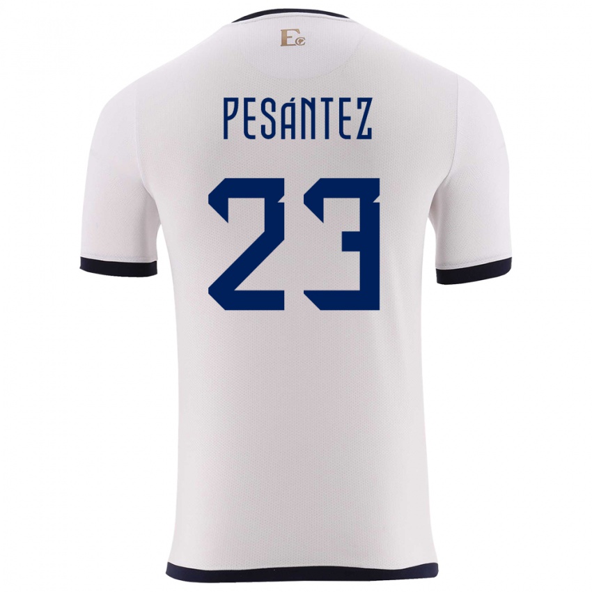 Niño Camiseta Ecuador Danna Pesantez #23 Blanco 2ª Equipación 24-26 La Camisa México