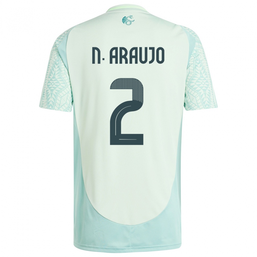 Niño Camiseta México Nestor Araujo #2 Lino Verde 2ª Equipación 24-26 La Camisa México