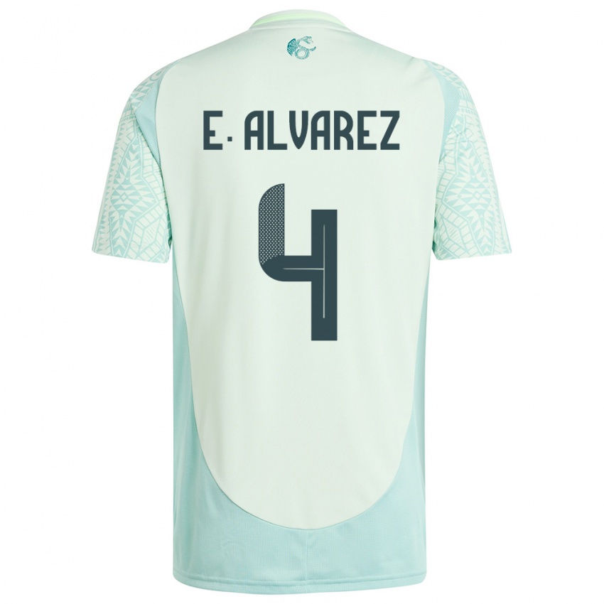 Niño Camiseta México Edson Alvarez #4 Lino Verde 2ª Equipación 24-26 La Camisa México
