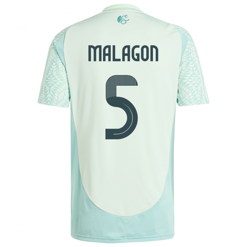 Niño Camiseta México Luis Malagon #5 Lino Verde 2ª Equipación 24-26 La Camisa México