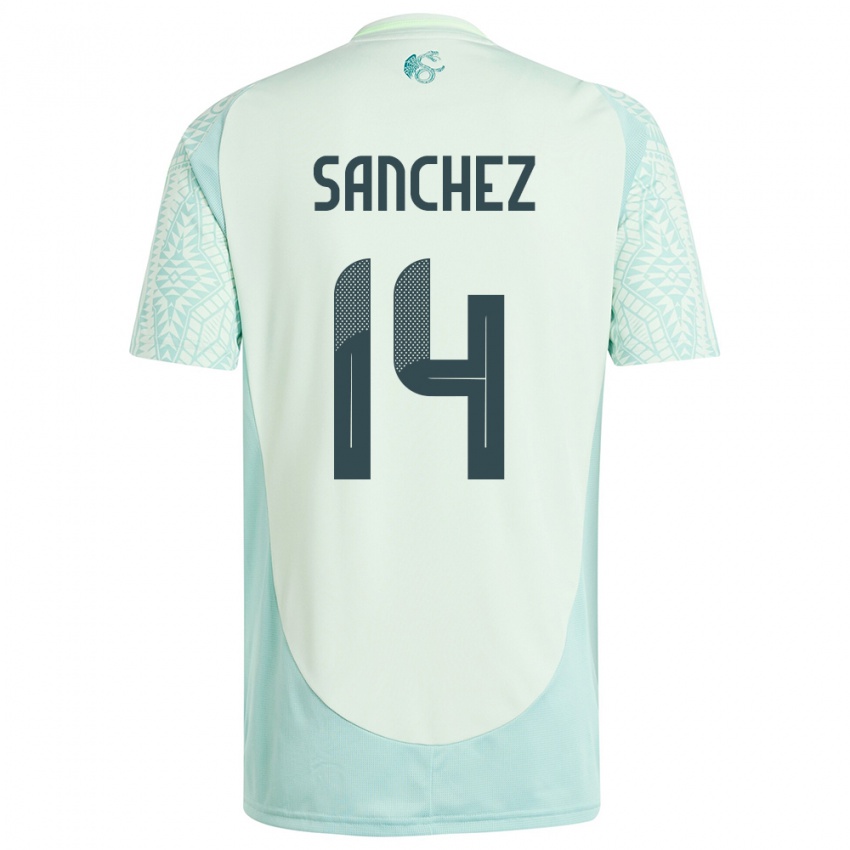 Niño Camiseta México Erick Sanchez #14 Lino Verde 2ª Equipación 24-26 La Camisa México