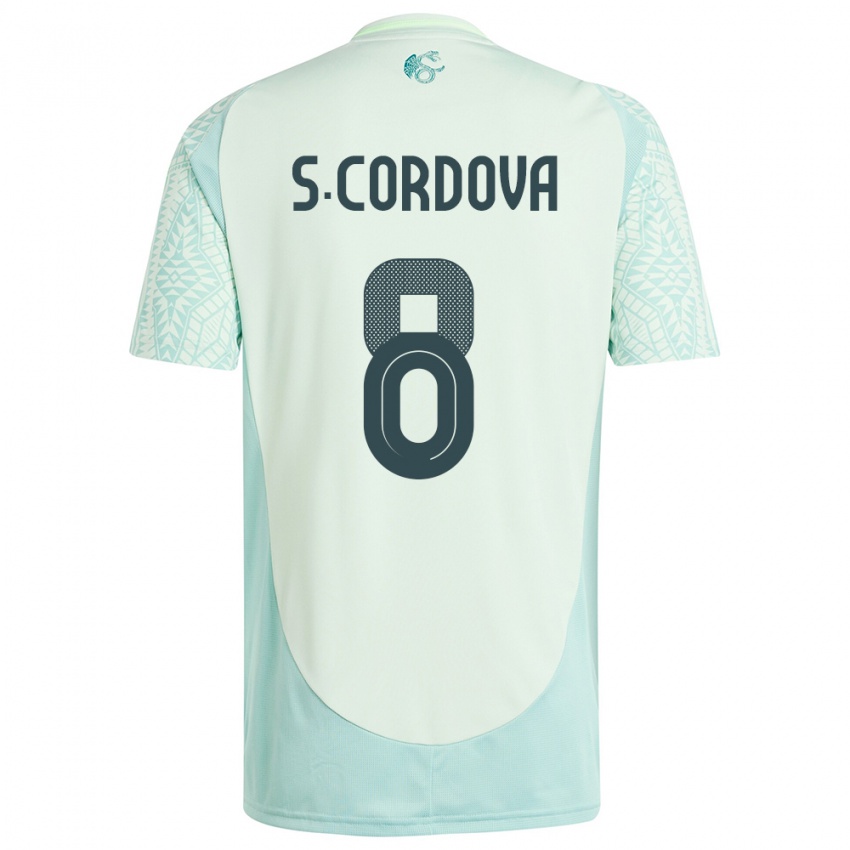 Niño Camiseta México Sebastian Cordova #8 Lino Verde 2ª Equipación 24-26 La Camisa México